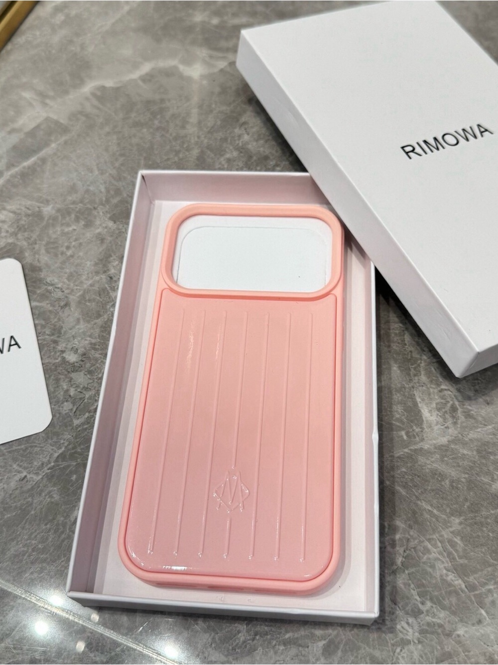 RIMOWA Pink Ribbed Phone Case IPhone 17 pro max
